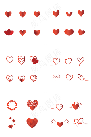 七夕情人节爱心