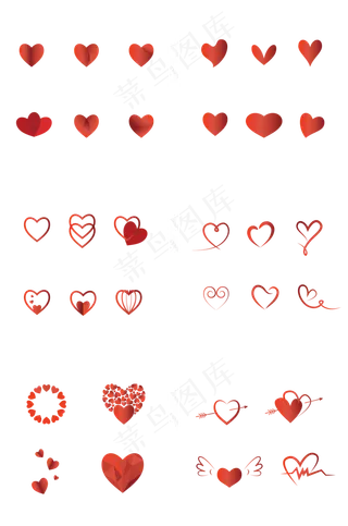 七夕情人节爱心