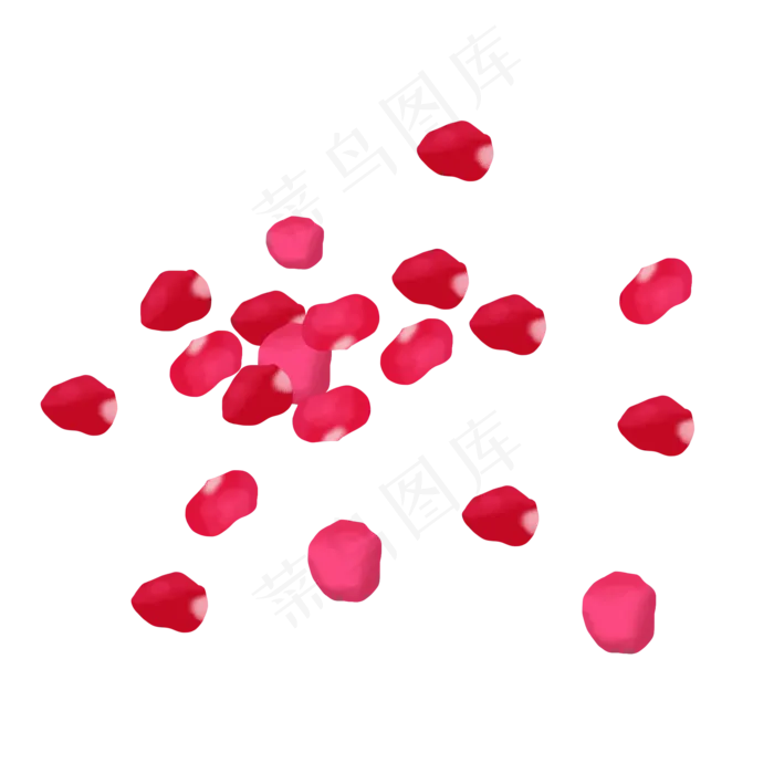 玫瑰花瓣png素材(2000X2000(DPI:300))psd模版下载