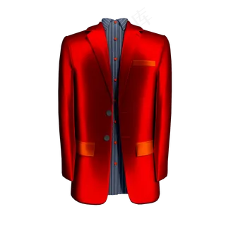 质感绸质西装png图