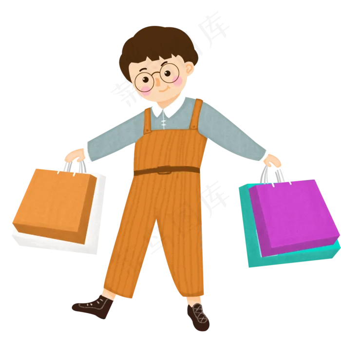 双十一购物人物