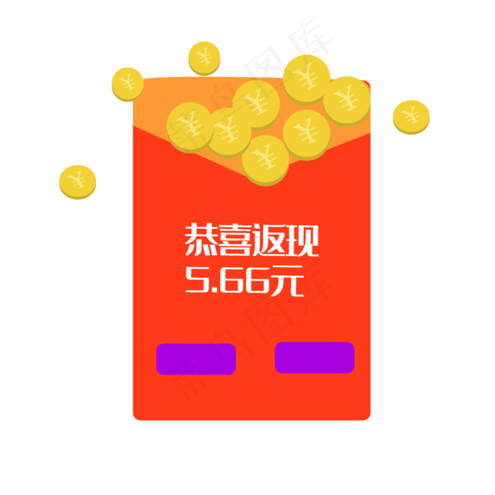 简约电商促销彩带优惠券(3000X3000(DPI:300))ai矢量模版下载