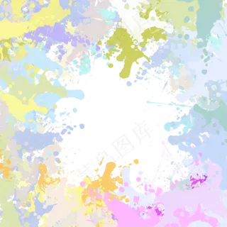 油漆飞溅冰激凌色纹理装饰边框缤,免抠元素
