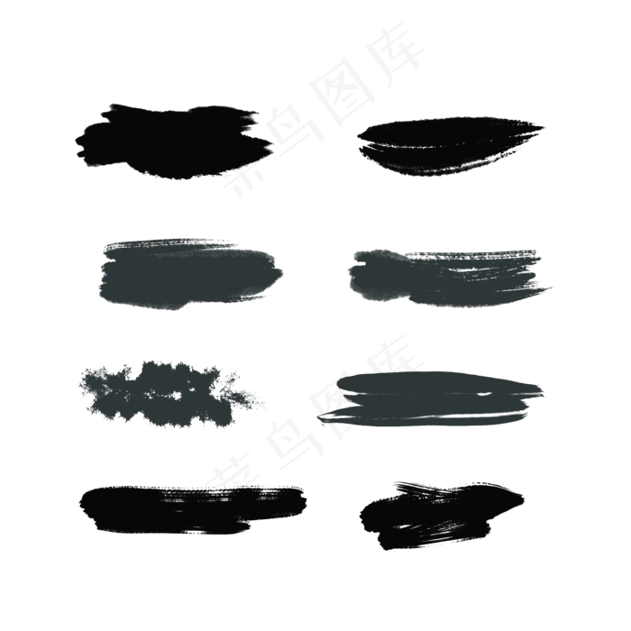 中国风手绘毛笔笔刷(2000X2000(DPI:300))psd模版下载