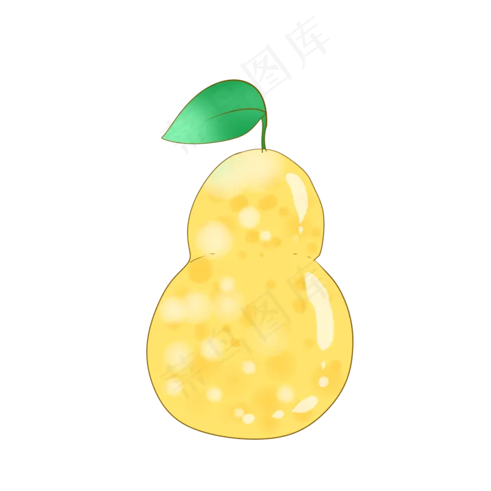 黄色夏季梨子水果(2000X2000(DPI:299))psd模版下载