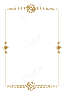 新春暗金色烫金曲线花朵菱形矢量 新春暗金色烫金曲线花朵菱形矢量