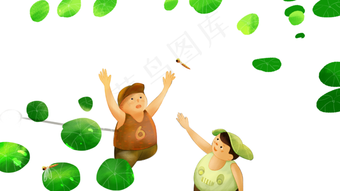 二十四节气立夏捉蜻蜓