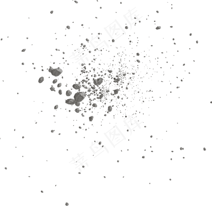 漂浮小碎石,免抠元素