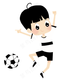 踢足球男孩