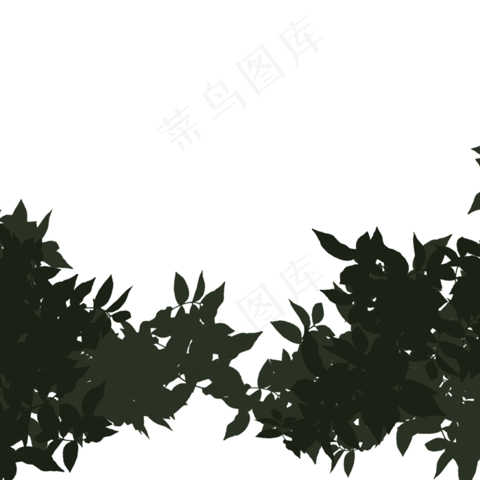 卡通植物绿叶(2000X2000(DPI:300))psd模版下载