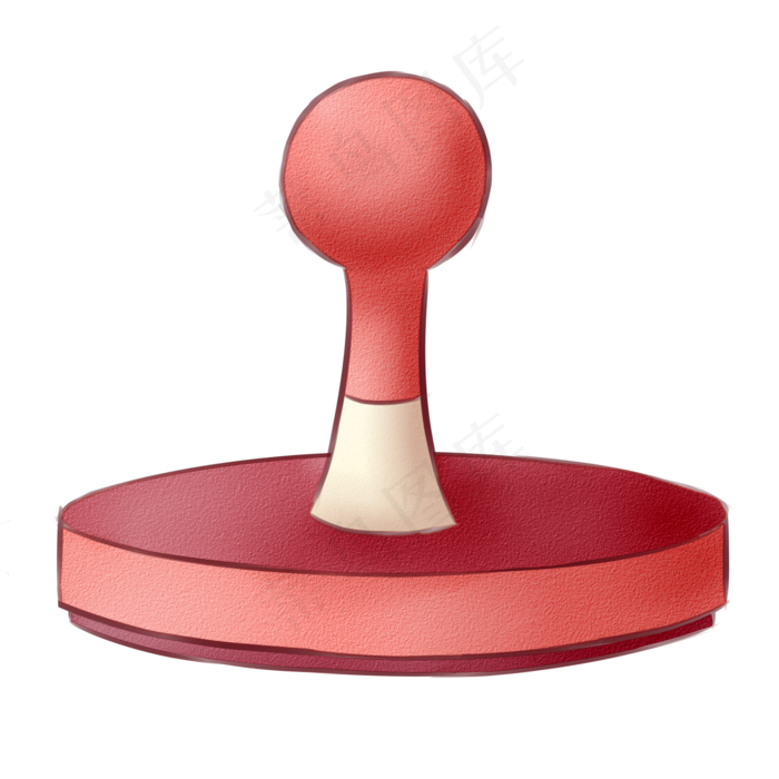 卡通简约印章插图