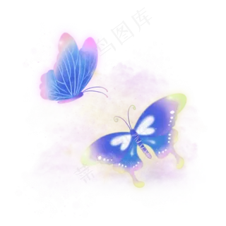 梦幻梦境蝴蝶,免抠元素