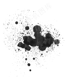 泼溅墨迹