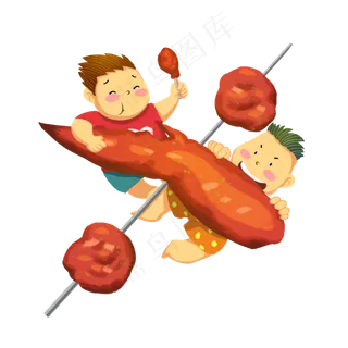 夏日烤肉烤串海吃插图 夏日烤肉烤串海吃插图