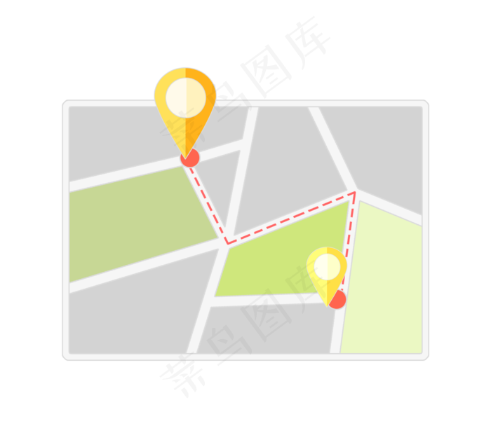 导航地图坐标,免抠元素