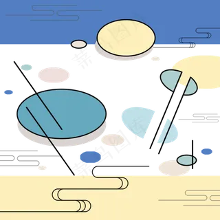 彩色卡通印花装饰图,免抠元素