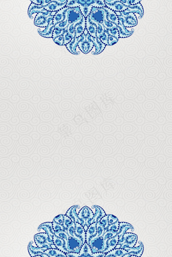 古典青花瓷花纹背景