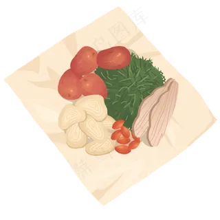 中药养生药材免抠PNG素材