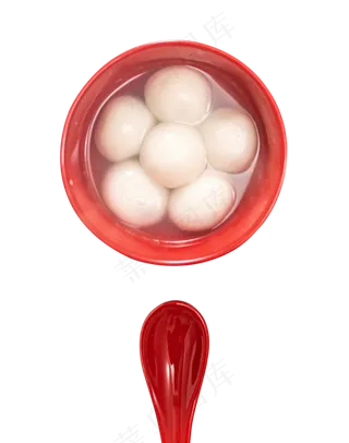 元宵节汤圆小碗带汤,免抠元素