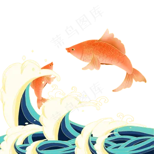 中国风国潮海浪纹