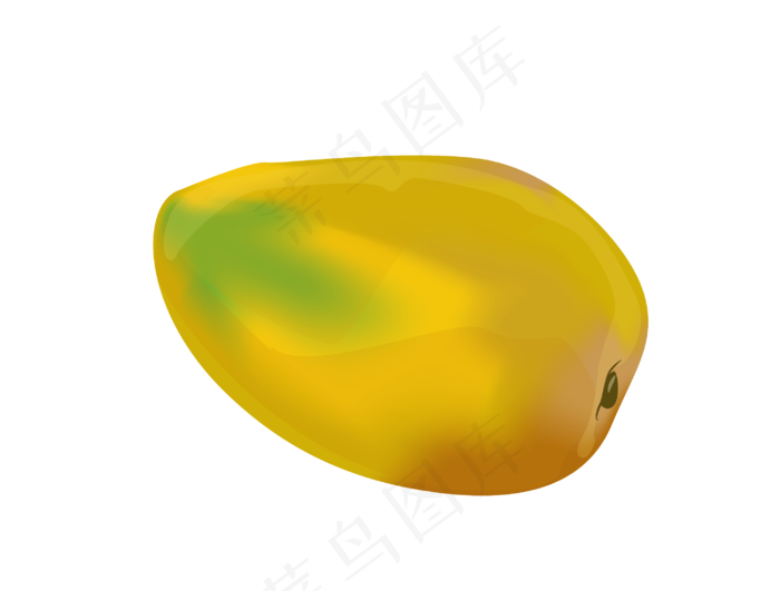 黄色的水果柠檬插画