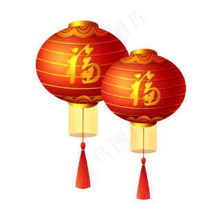 新年春节灯笼,免抠元素