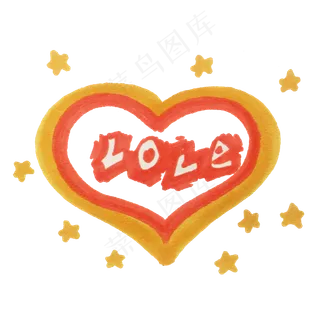 情人节手绘爱心免扣素材