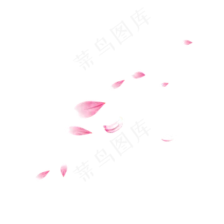 粉色春天唯美飘落花瓣