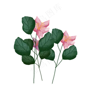 春天花卉png素材