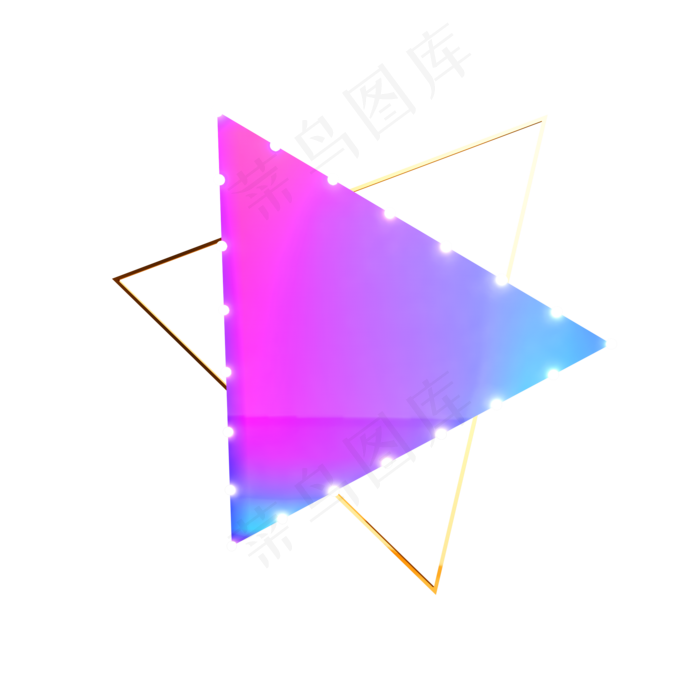 C4D电商促销多边形立体装饰(2000X2000)