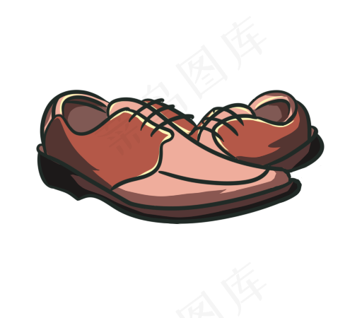 男士皮鞋插画元素