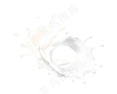 动感牛奶喷溅效果