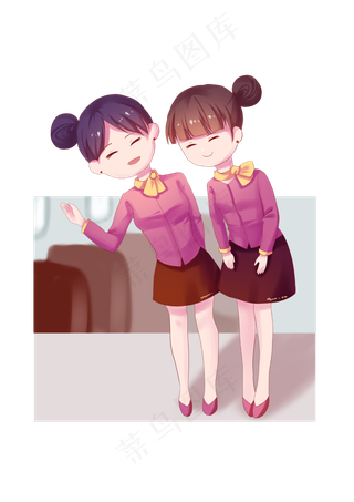 三八妇女节女神节很高兴为您服务,免抠元素