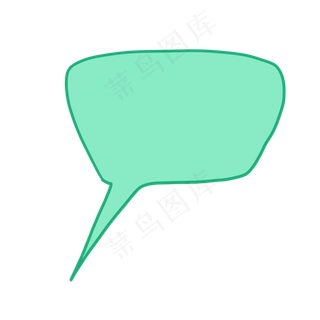 儿童节绿色对话框