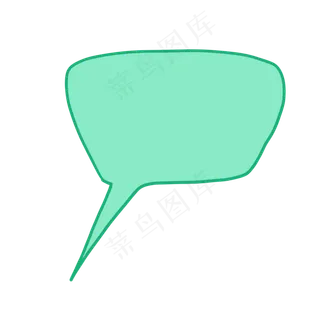 儿童节绿色对话框