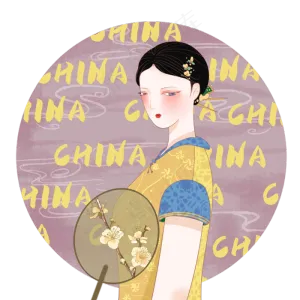 国潮旗袍模特