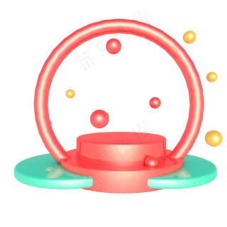 六一儿童节彩色展台