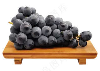 一串紫色葡萄,免抠元素