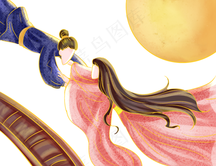 七夕国潮风牛郎织女