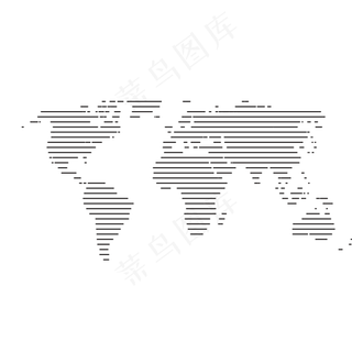 横线地图,免抠元素