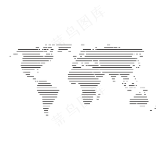 横线地图,免抠元素