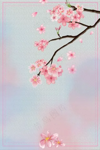 古风唯美水彩花卉