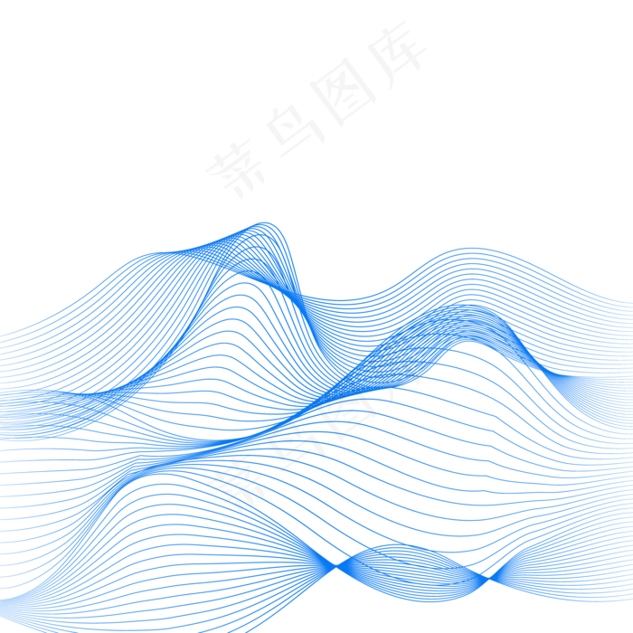 波浪线条,免抠元素