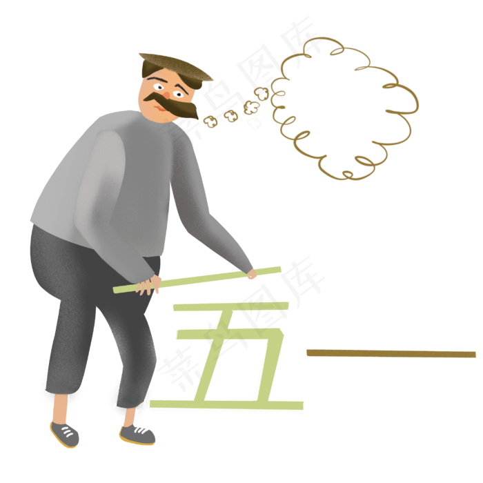 五一来了工人图(3000*3000px 300 dpi )psd模版下载