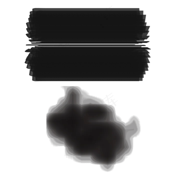 黑色墨迹笔刷墨痕(2000X2000(DPI:300))psd模版下载