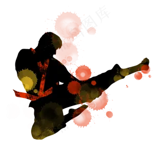 开学季跆拳道社团招新剪影,免抠元素