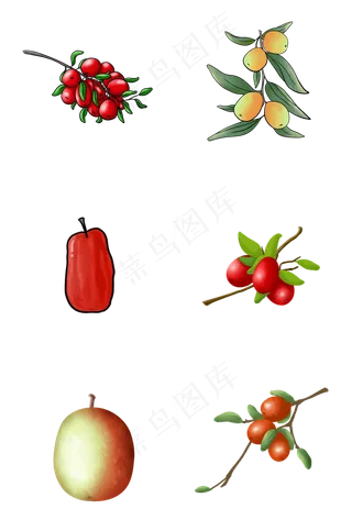 营养可口的枣子组合