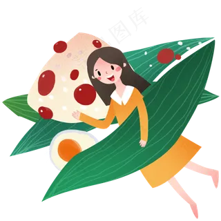 端午节美食红豆粽子鸭蛋