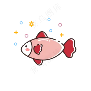MBE创意小鱼类动物矢量可商用素材,免抠元素
