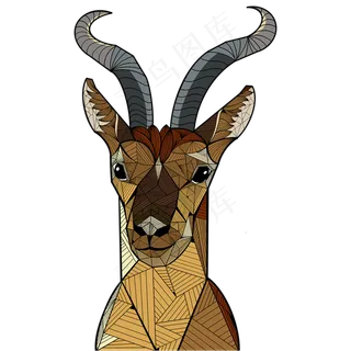 保护野生动物藏羚羊,免抠元素